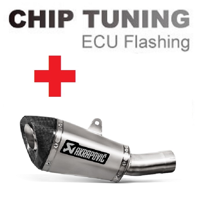 Honda CB1000R 2018-today Slip-on Line (Titanium) high Performance ECU Flash tuning + Akrapovic S-H10SO21-ASZT (Stage 3) - Click Image to Close