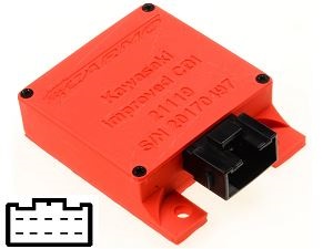 Kawasaki EN500 Gpz500s improved igniter ignition module CDI TCI Box (21119-1219, 21119-1163)